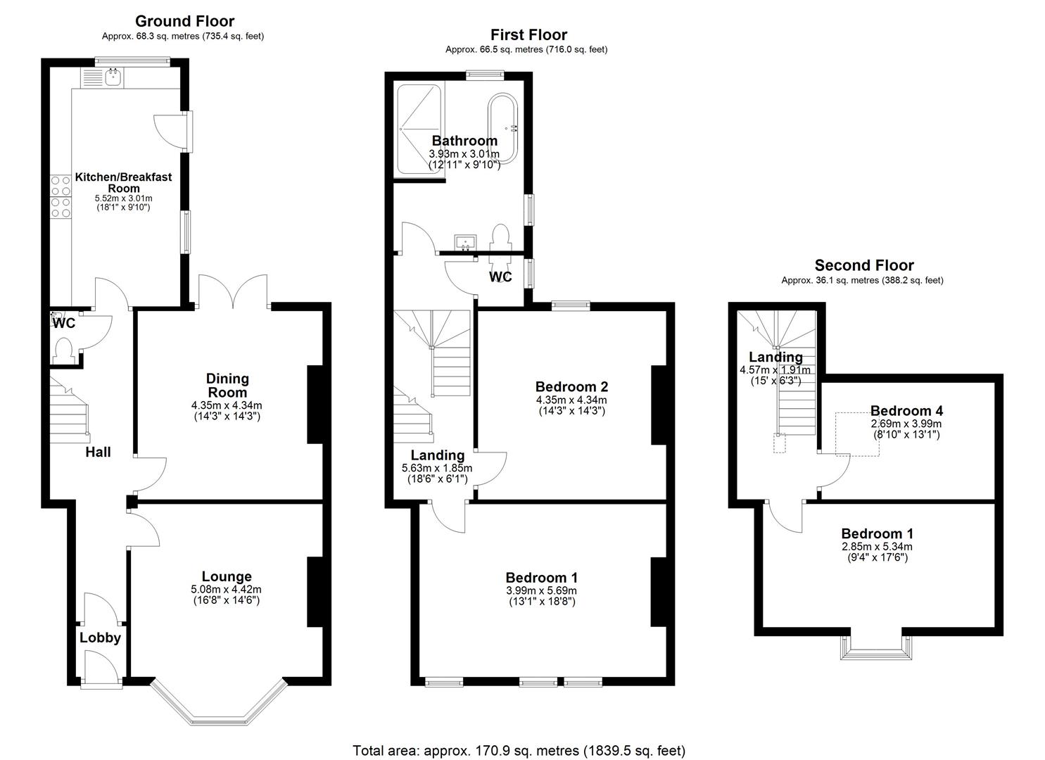 Floorplan.Jesmond Dene Road, Newcastle Upon Tyne